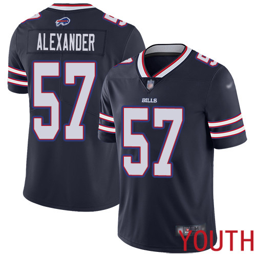 Youth Buffalo Bills 57 Lorenzo Alexander Limited Navy Blue Inverted Legend NFL Jersey